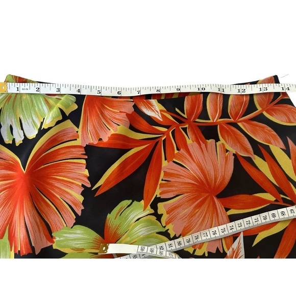 Versailles Layered Stretch Waist Pullover Tropical Floral Skirt S - Picture 6 of 7